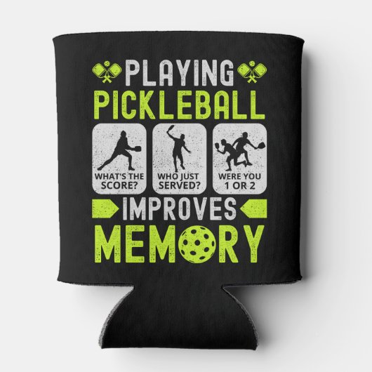 Jugar Pickleball Ejercita La Memoria  Blikjeskoeler (Achterkant)