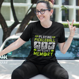 Jugar Pickleball Ejercita La Memoria T-shirt