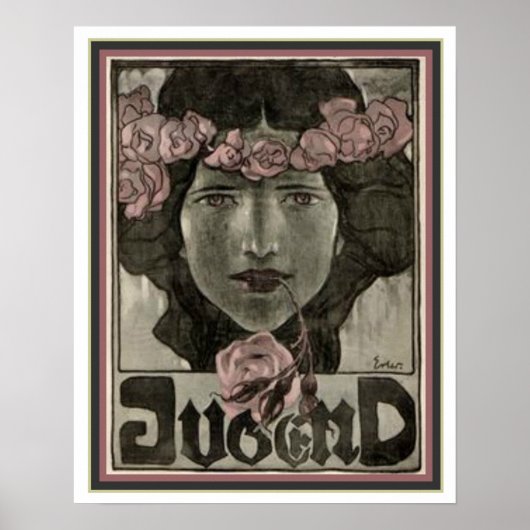 Jugend Art Nouveau Hoesje van Fidus 16 x 20 Poster (Voorkant)
