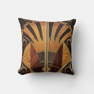 Jugendstil, art deco, vintage, multi houten kussen