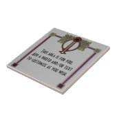 Jugendstil Art Nouveau/Deco c1900 Repro Gray Burg Tegeltje (Zijkant)