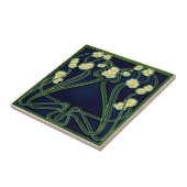 Jugendstil Art Nouveau Floral Repro Antiek Tegeltje (Zijkant)