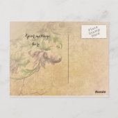 Jugendstil ~ de Vier Seizoenen Briefkaart (Achterkant)