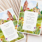 Jugendstil Mathildenhöhe Darmstadt Waterverf Kaart