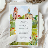 Jugendstil Mathildenhöhe Darmstadt Waterverf Kaart