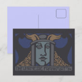 Jugendstille Einfuhrmesse 1919 Frankfurt am Main Briefkaart (Voorkant / Achterkant)