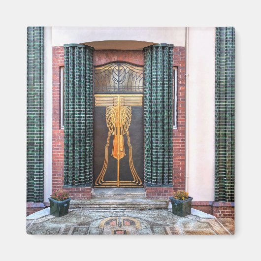 Jugenstil Door Magneet (Voorkant)
