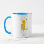 Juggable Cartoon Cat Personalized Jugglers Mok (Links)