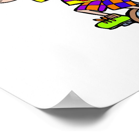 Juggable Unicycle Clown Poster (Hoek)