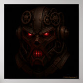 Juggernaut Mask - Dark Steampunk Art Poster (Voorkant)