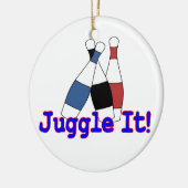 Juggle It Juggler Keramisch Ornament (Links)