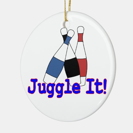 Juggle It Juggler Keramisch Ornament (Links)