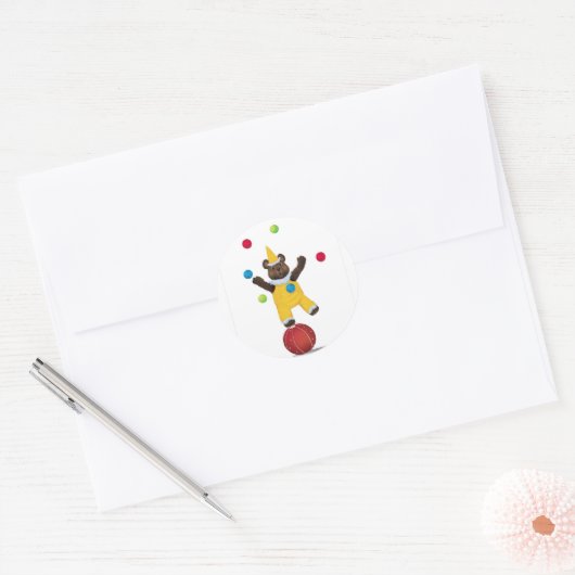 Juggle Teddy Bear Stickers (Envelop)