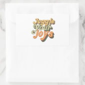 Juggle Your Joys Rechthoekige Sticker (Tas)