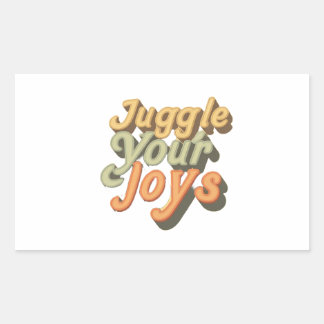 Juggle Your Joys Rechthoekige Sticker