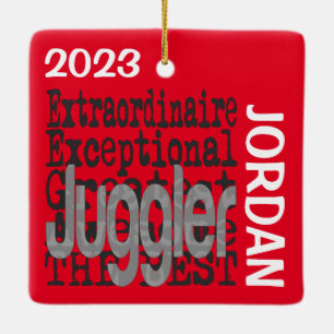 Juggler Extraordinaire CUSTOM Keramisch Ornament