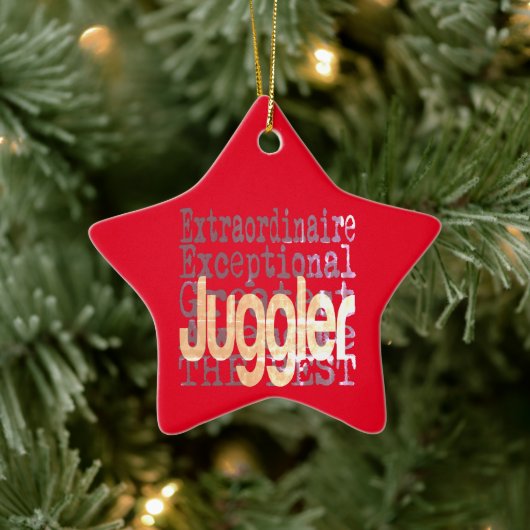 Juggler Extraordinaire Keramisch Ornament (Boom)