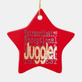 Juggler Extraordinaire Keramisch Ornament (Voorkant)