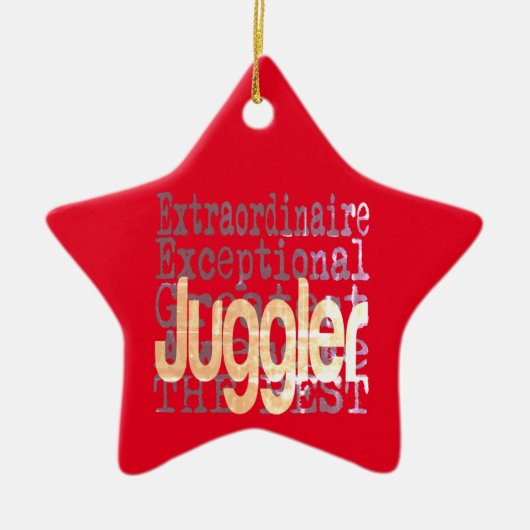 Juggler Extraordinaire Keramisch Ornament (Voorkant)