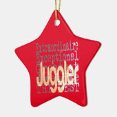 Juggler Extraordinaire Keramisch Ornament (Links)