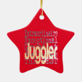 Juggler Extraordinaire Keramisch Ornament (Achterkant)