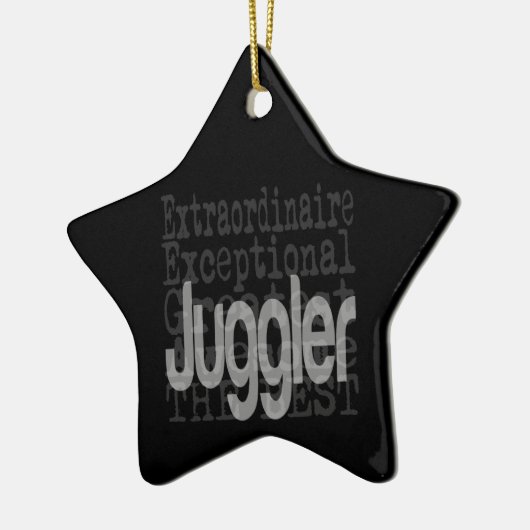 Juggler Extraordinaire keramische versiering Keramisch Ornament (Links)