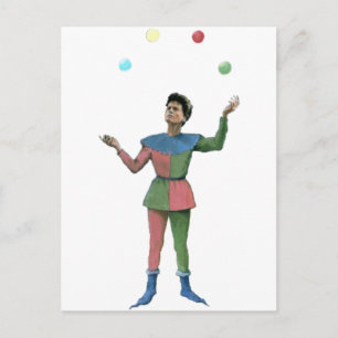 Juggler -  illustratie briefkaart