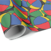 Juggler Juggling Ballen Patroon Verjaardag Cadeaupapier (Rol Hoek)