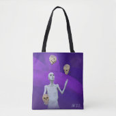 Juggler Juggling Skulls Fantasy Art Graphic Tas (Voorkant)
