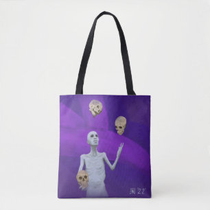 Juggler Juggling Skulls Fantasy Art Graphic Tas