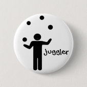 Juggler Pin Ronde Button 5,7 Cm (Voorkant)