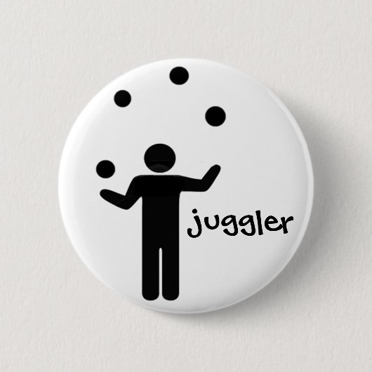 Juggler Pin Ronde Button 5,7 Cm (Voorkant)