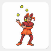 Juggler Vierkante Sticker (Voorkant)
