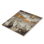 Jugglers die in het gerechtshof van een Mandarijns Tegeltje (Zijkant)