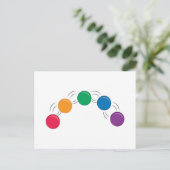 Juggling Balls Briefkaart (Staand voorkant)