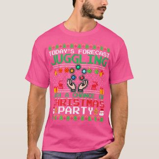 Juggling Christmas Party Juggling Juggler Ugly Chr T-shirt