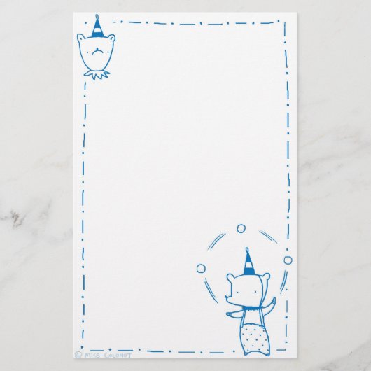 Juggling Circus Beer Briefpapier (Voorkant)
