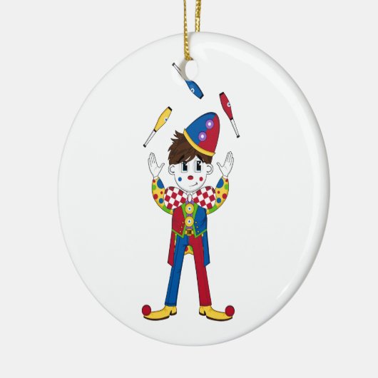 Juggling Circus Clown Ornament (Links)