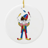 Juggling Circus Clown Ornament (Achterkant)