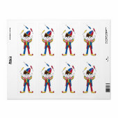 Juggling Circus Clown Sticker Label (Full Sheet)