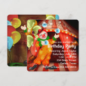 Juggling Circus Clown verjaardagsfeestje Kaart (Voorkant / Achterkant)