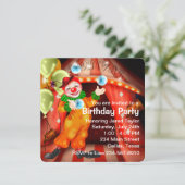 Juggling Circus Clown verjaardagsfeestje Kaart (Staand voorkant)