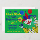 Juggling Clown Birthday Kaart (Voorkant / Achterkant)
