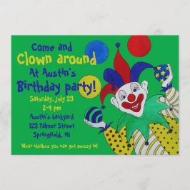 Juggling Clown Birthday Kaart