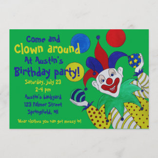 Juggling Clown Birthday Kaart