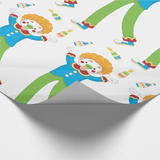 Juggling Clown Cadeaupapier (Hoek)