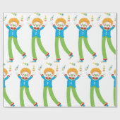 Juggling Clown Cadeaupapier (Vlak)