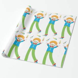 Juggling Clown Cadeaupapier