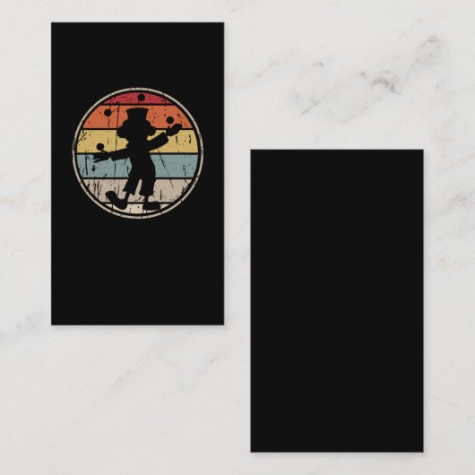 Juggling Clown Funny Circus Juggler Visitekaartje (Voorkant / Achterkant)