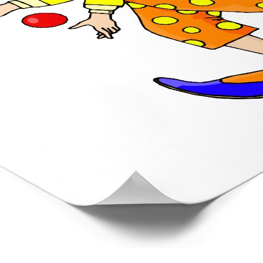 Juggling Clown Poster (Hoek)